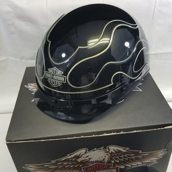*NEW* Harley Davidson Motorcycle Helmet (M) Black - Picture 2 of 8